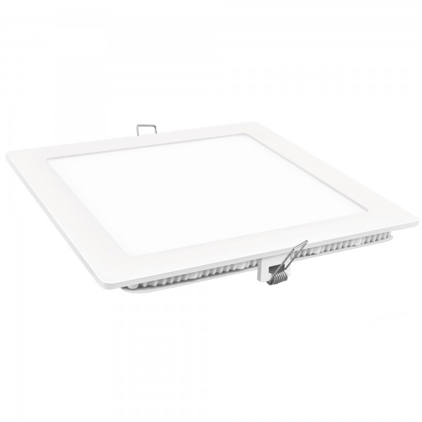 Downlight led cuadrado blanco  9w.fria