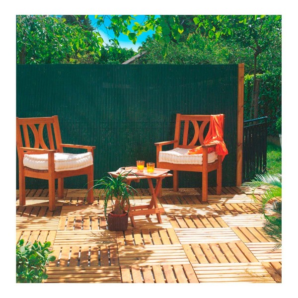 Cañizo doble cara pvc verde 1 x 3 m (pack 2 unidades)